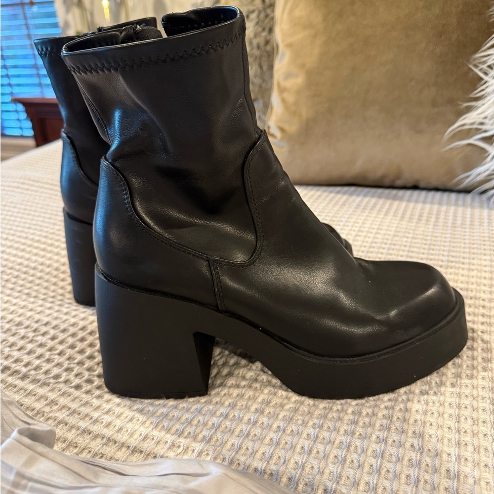 Madden Girl Black Ankle Booties